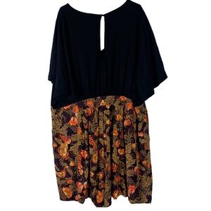 Torrid - Challis Romper with Flutter Sleeves and Keyhole Back Detail